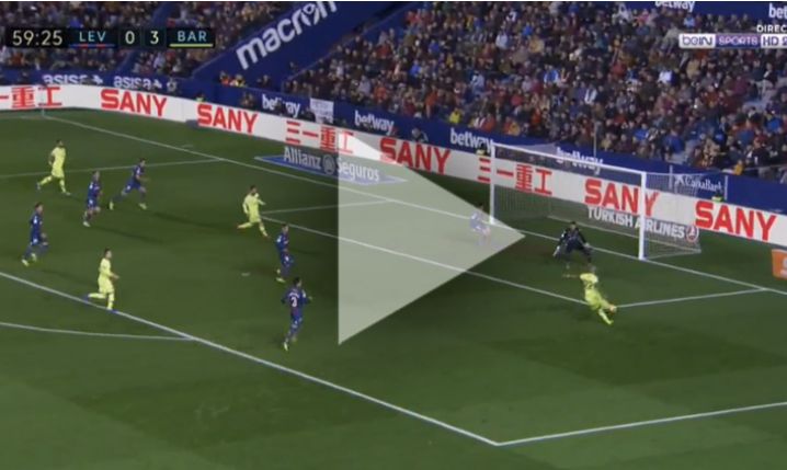 Messi ładuje HATTRICKA z Levante! 4-0 [VIDEO]